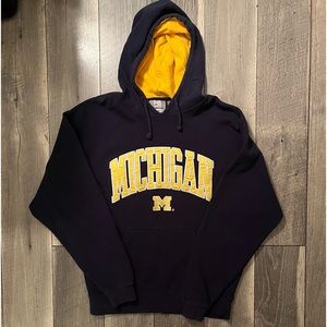 🏈🧥J. America Men’s Michigan Hoodie Sweatshirt Size Medium